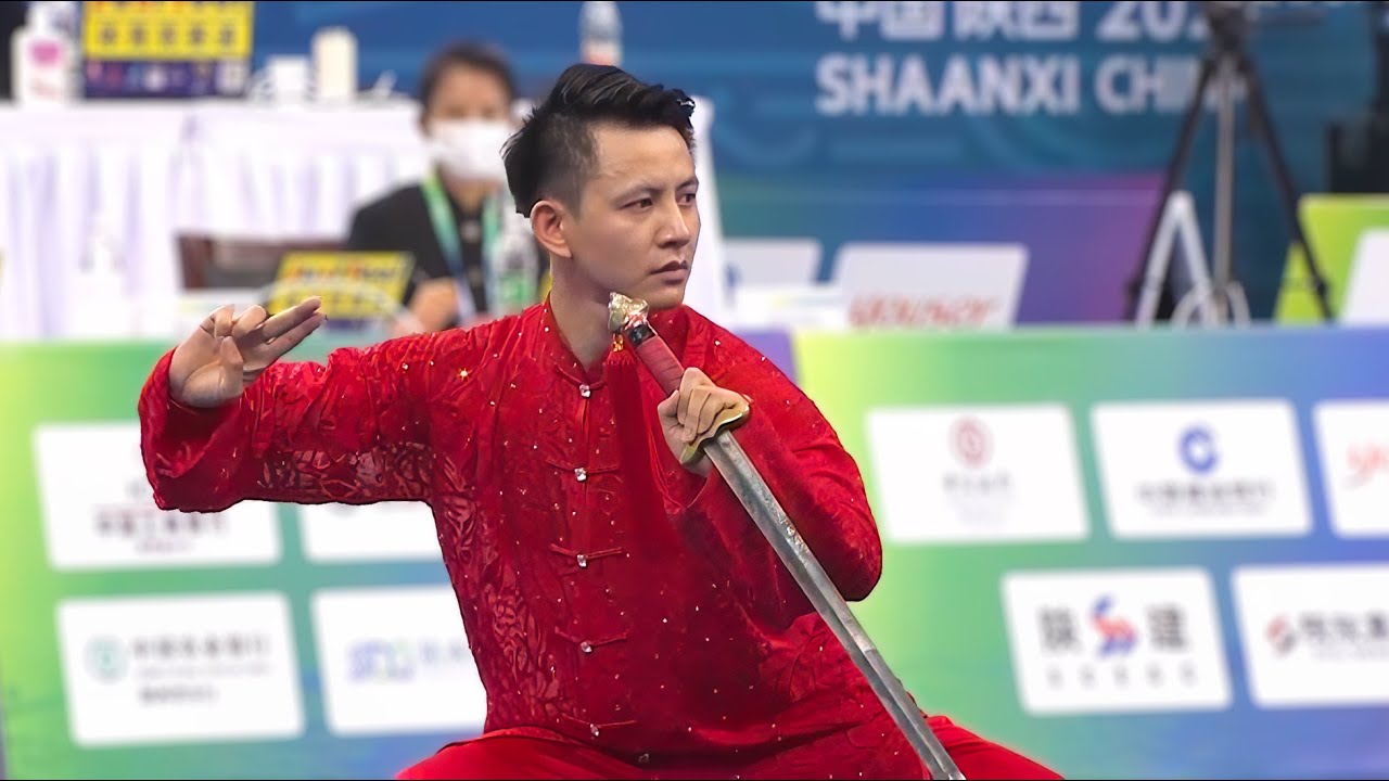 Yang Shunhong - 1st place - Taijijian - 14th All China Games - Wushu Taolu