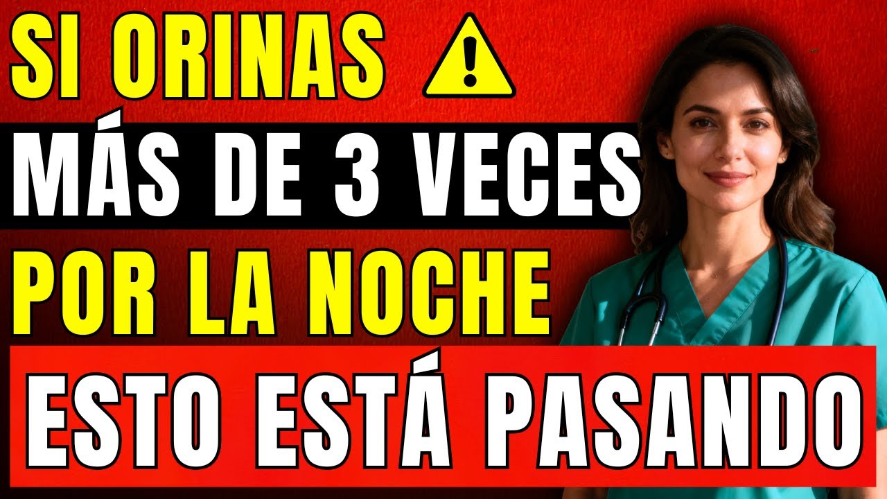 ATENCIÓN: Si ORINAS ASÍ por la noche, tu PRÓSTATA está CRECIENDO