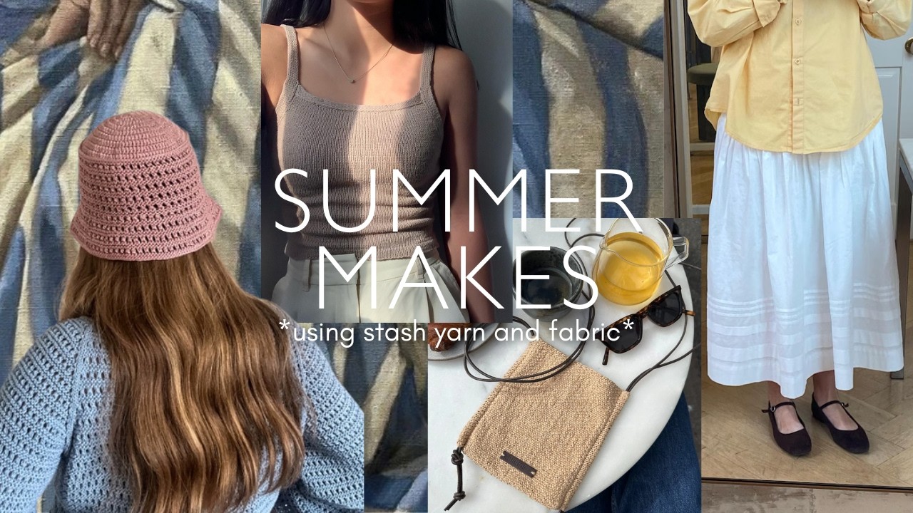 Planning My Knitting + Sewing Projects for Summer (Stashbusting and Patterns)