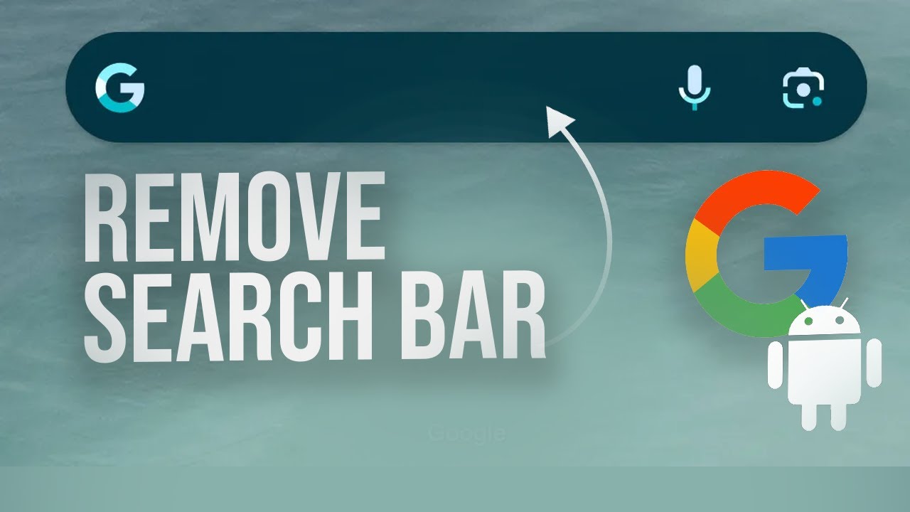 How to Remove Google Search Bar from Android Home Screen (tutorial)