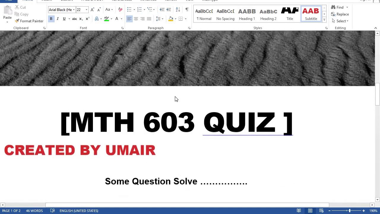 MTH 603 Quiz ALL Part BY Virtual University - BY VR- Grand Quiz-2020