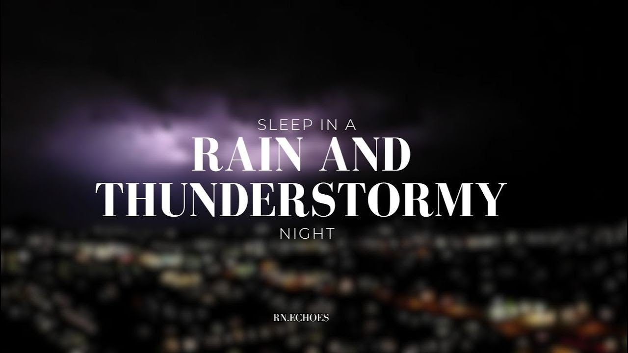 Heavy Thunderstorm Sounds | Relaxing City Rain, Thunder & Lightning Ambience for Sleep | White noise