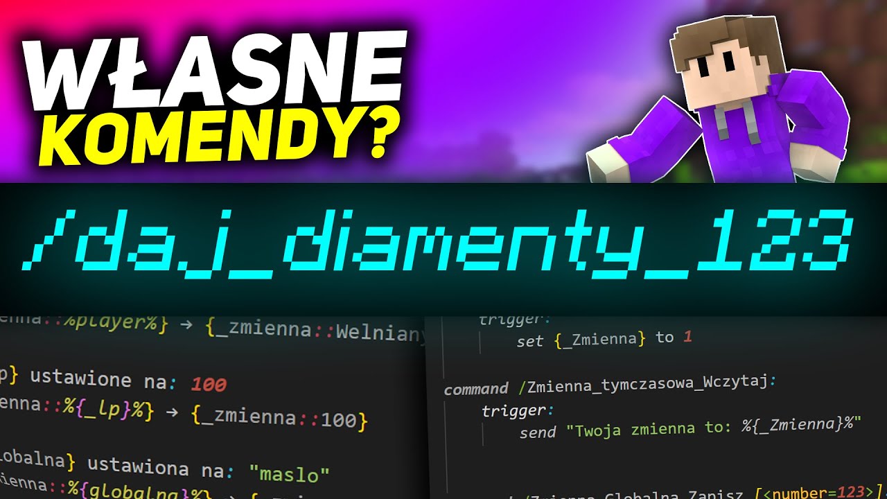 Jak tworzyć KOMENDY W SKRIPT na TWÓJ SERWER MINECRAFT?