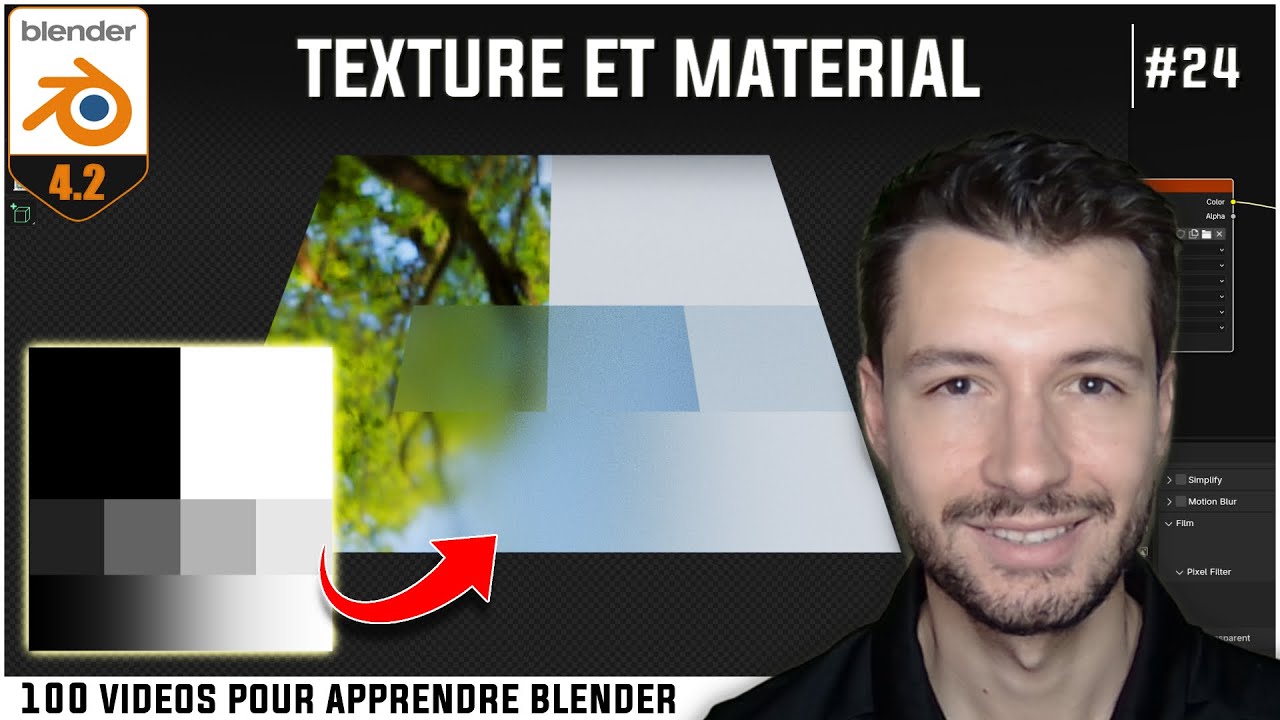 #24 | TEXTURE ET MATERIAL  - Apprendre Blender en 100 vidéos [TUTO FR]