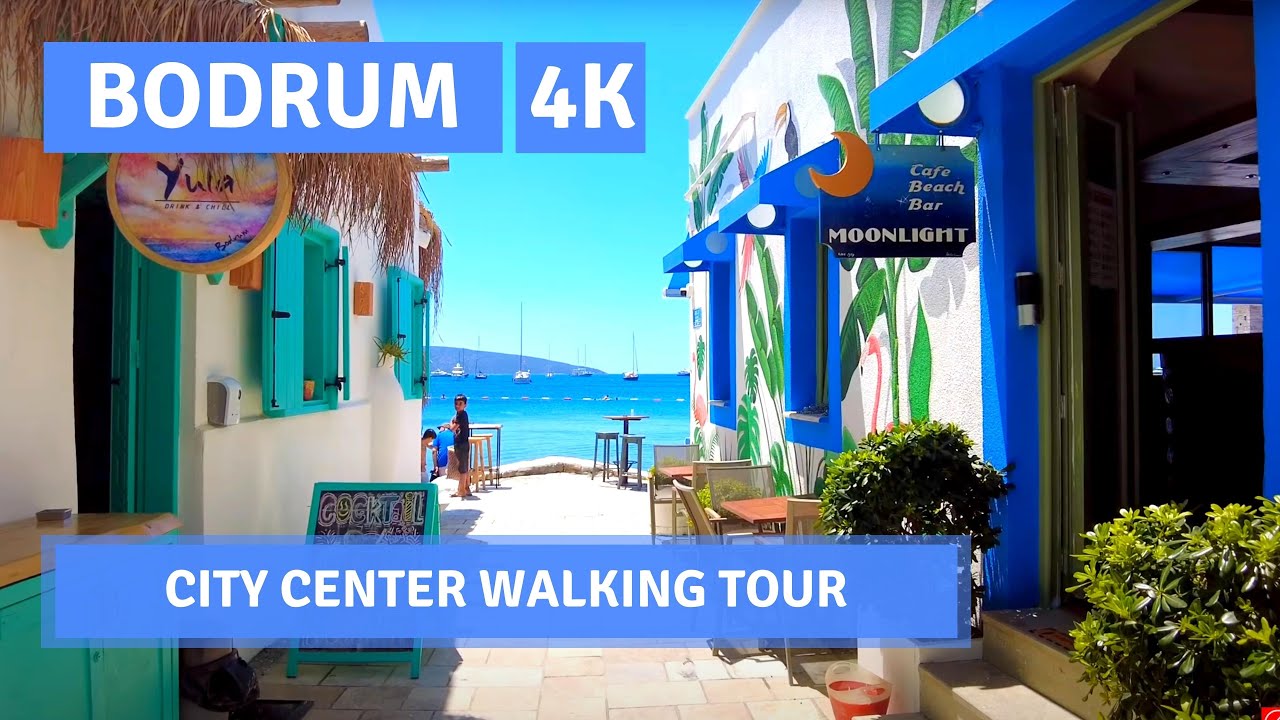 BODRUM 28June 2021|The Most Beautiful Coastal City In Turkey Walking Tour |4k UHD 60fps