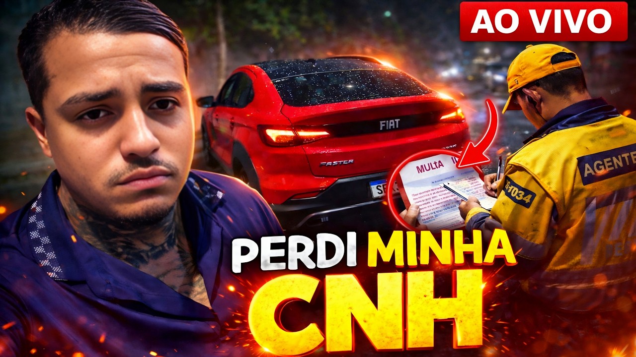 DEU RUIM PRA MIM! 😰🚨 MULTA AO VIVO + RISCO DE PERDER A CNH | UBER MADRUGADA
