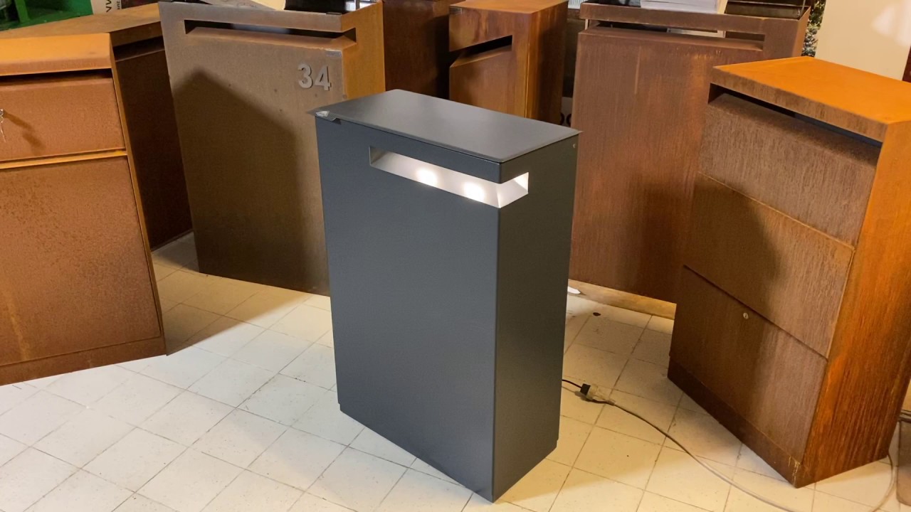 Brievenbus - pakjesbus INOX in RAL kleur. Belgische topkwaliteit!