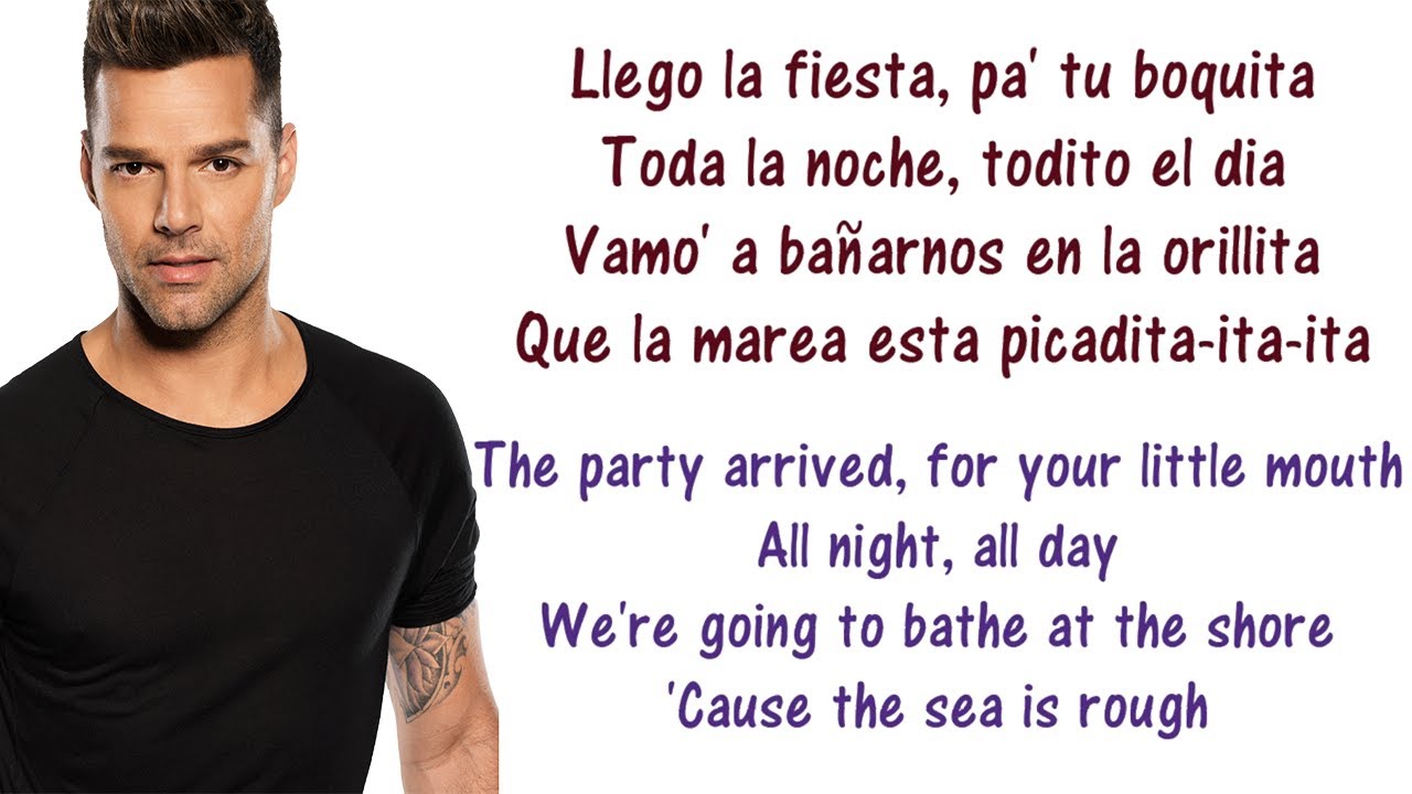 Ricky Martin - La Mordidita Lyrics English and Spanish - ft. Yotuel - Translation & Meaning