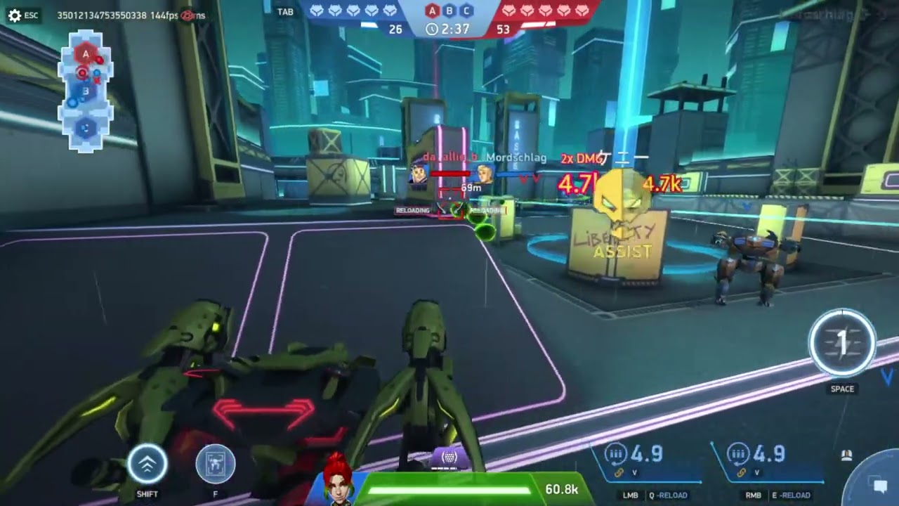 Panther + Pod Gun 8 Gameplay - Mech Arena