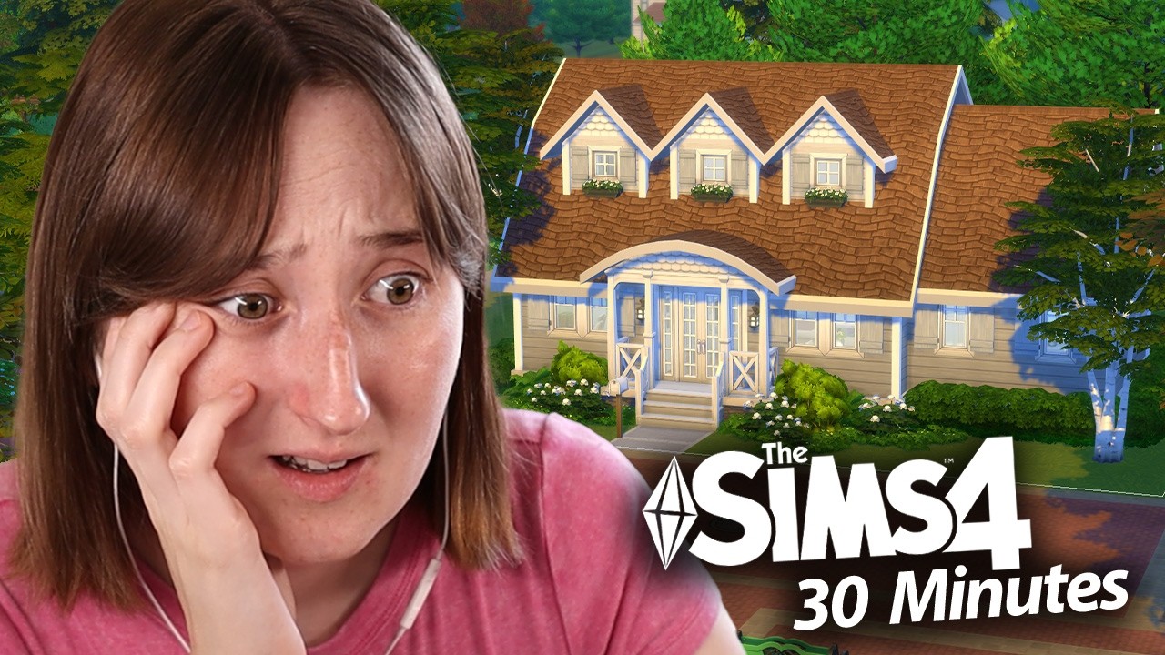Всего *30 МИНУТ* на постройку целого дома в The Sims 4!