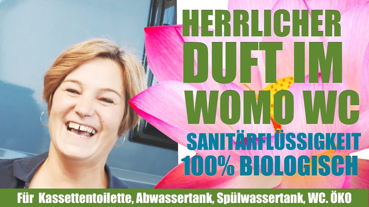 100% Bio. Toller Duft in Chemietoilette, Kassettentoilette, Spülwassertank, Fäkalientank. Solbio.