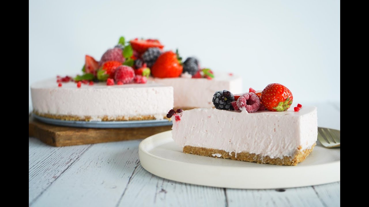 Jordbærcheesecake - Opskrift På Hjemmelavet Jordbærcheesecake