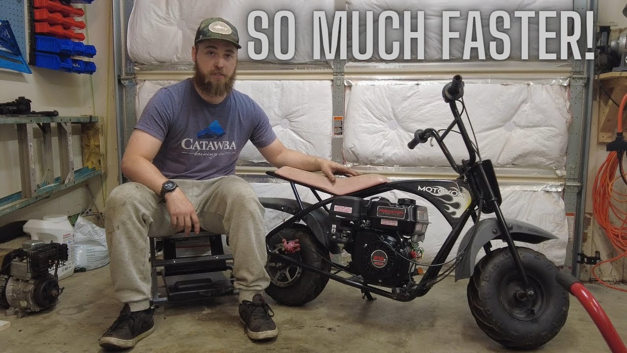 Бесплатная замена двигателя на мини-байк Motovox Predator объемом 212 куб. см!