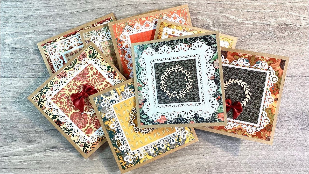 Quick & Easy Handmade Vintage Style Christmas Cards