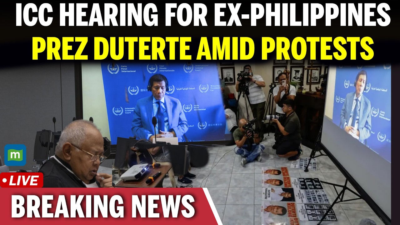 LIVE: ICC Hearing for Ex-Philippines Prez Duterte Amid Protests