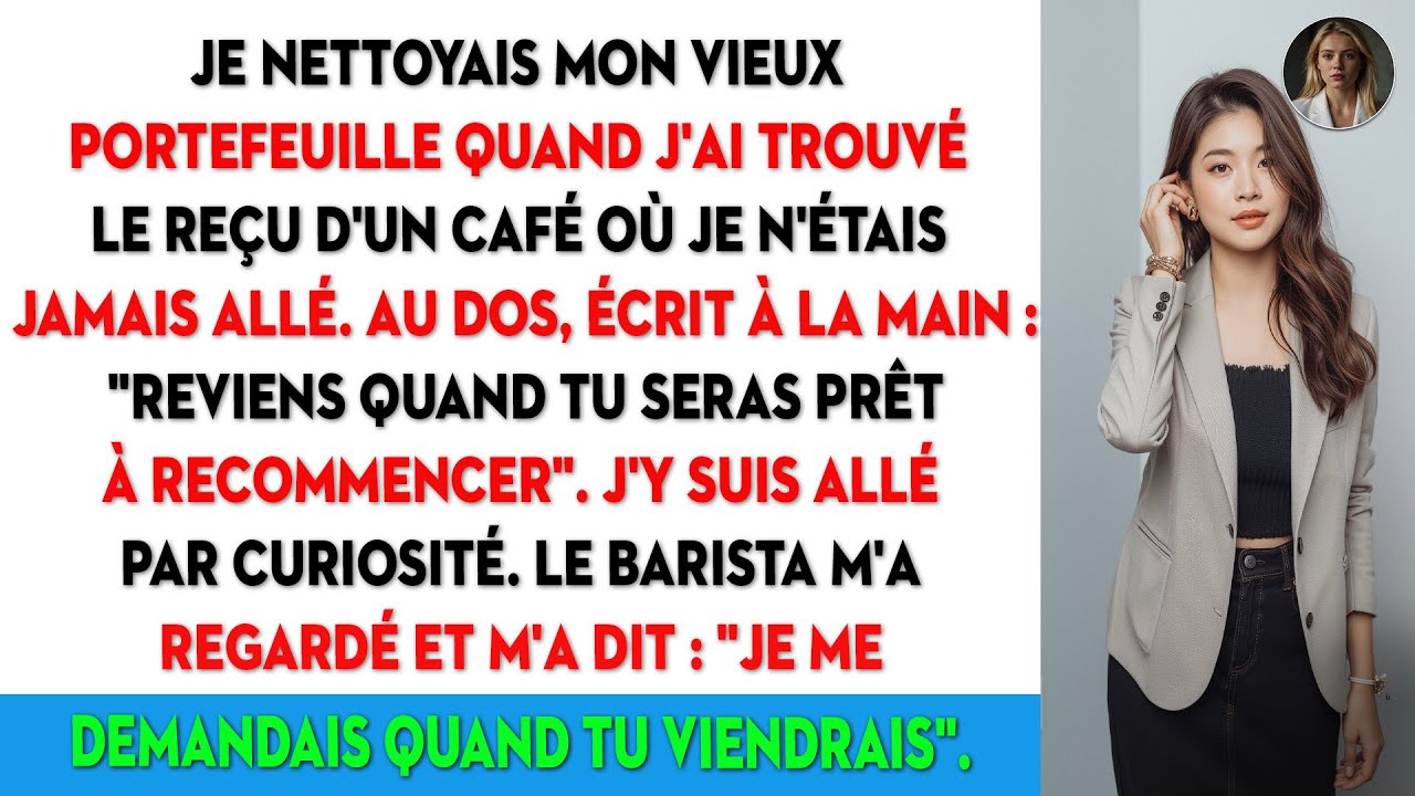 J'ai trouvé un reçu qui disait « Revenez quand vous serez prêt ». C'est ce que j'ai fait.