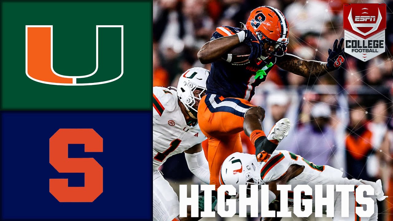 Syracuse Orange vs. Miami Hurricanes | Full Game Highlights | ESPN College Football
