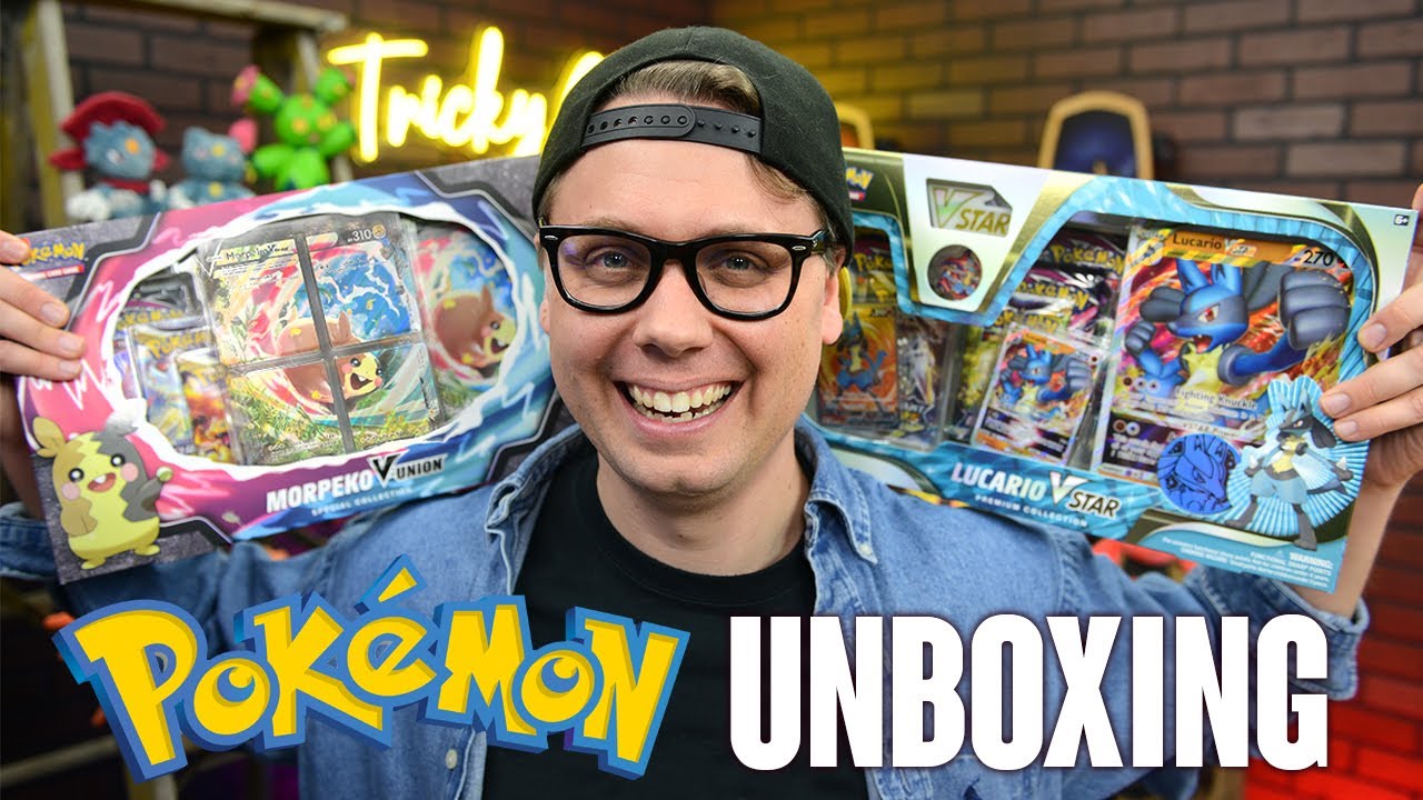 Unboxing Lucario V STAR and Morpeko V UNION Collection Boxes!