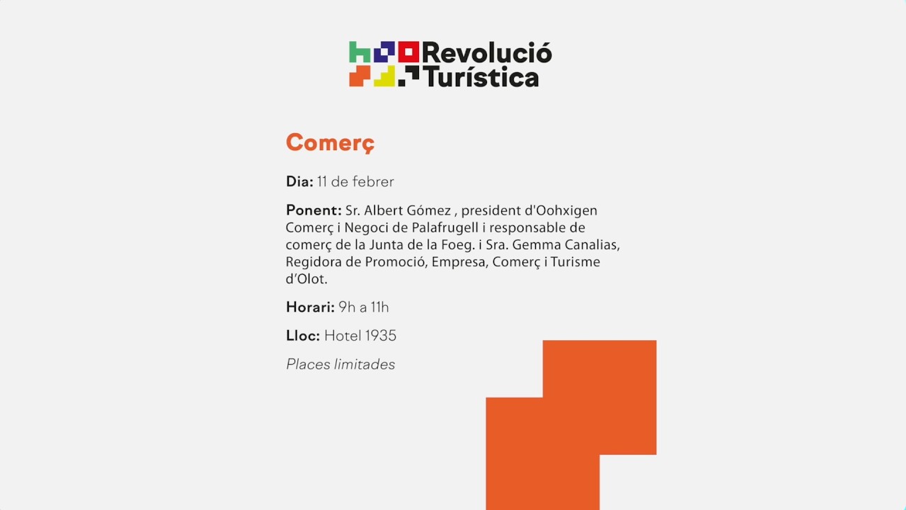 XERRADES PER LA REVOLUCIÓ TURÍSTICA 2.0 | Comerç