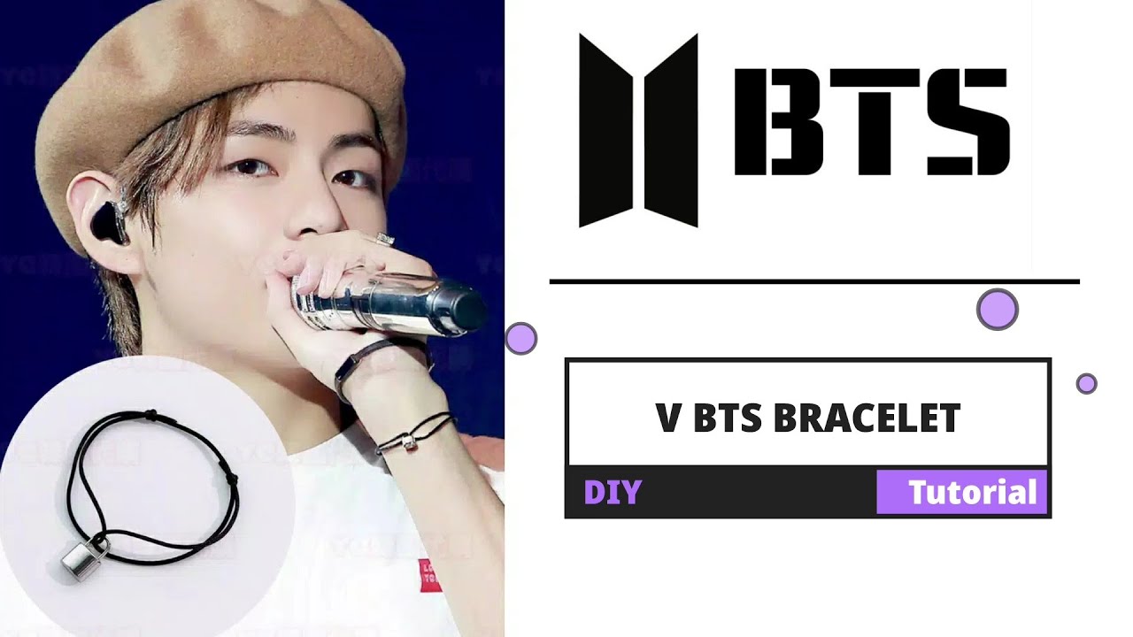 How to Make BTS V Bracelet | V BTS Bracelet DIY Tutorial