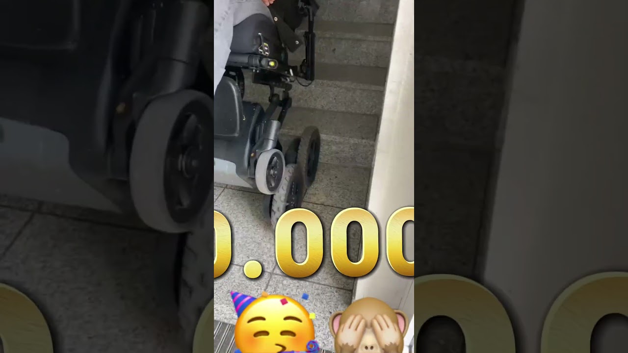 Testing iBot 🚀 Wheelchair on 2 Wheels #iBot #WheelchairChallenge #shorts #rich