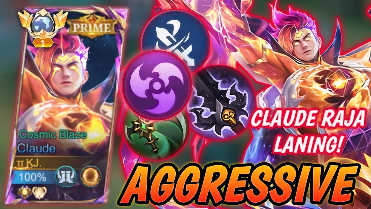 CARA BERMAIN CLAUDE AGGRESSIVE SEPERTI PRO PLAYER TERBARU ! CARA LANING DNA FAST FARMING - MLBB