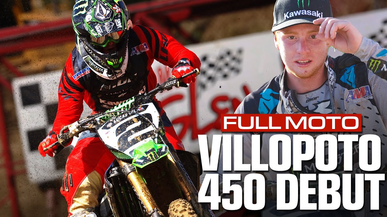 FULL MOTO. 2009 Glen Helen | Ryan Villopoto Charges to the Front in 450 MX Debut | 450 Moto 2