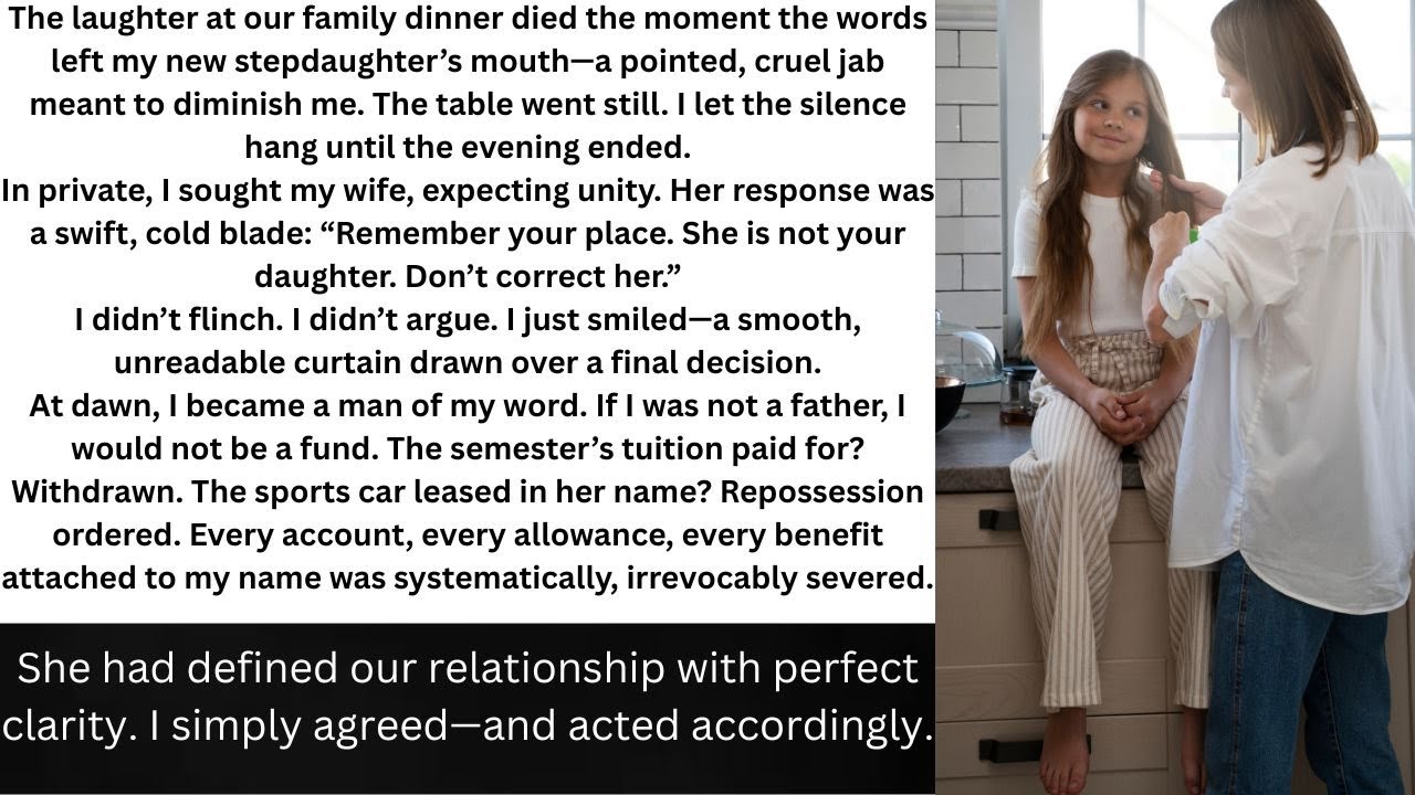 I Stopped Paying For My Stepdaughter's Life After She and My Wife Disrespected Me.