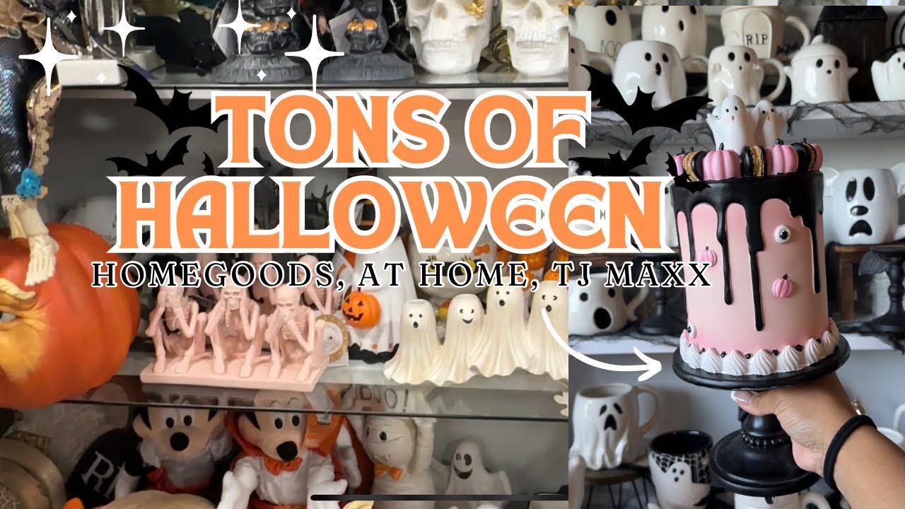 HALLOWEEN IS HERE!!!! 2024 Halloween hunting! HomeGoods, TJ Maxx, Burlington Deals