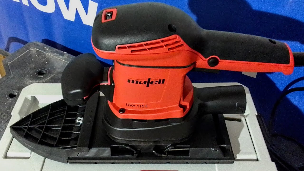 Mafell UVA 115e, levigatrice orbitale con delta.