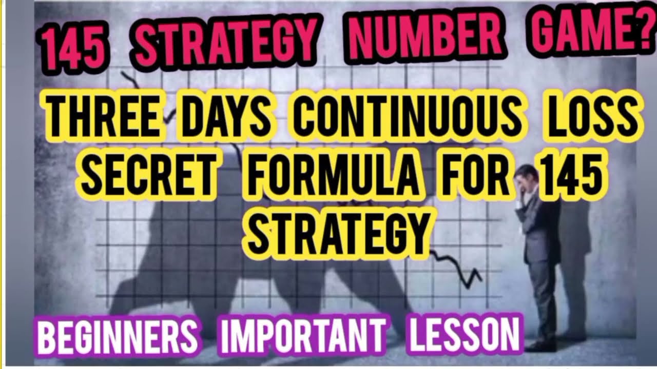 145 Strategy Number Game || 145 Strategy Secret Formula|| My Net Result Report || 145 Strategy Excel