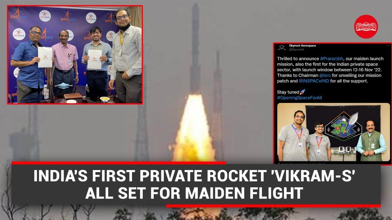 India's first private rocket 'Vikram-S' all set for maiden flight