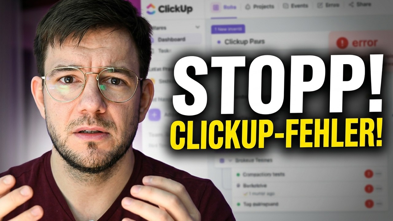 ClickUp-Fehler! So solltest du ClickUp NICHT aufsetzen!