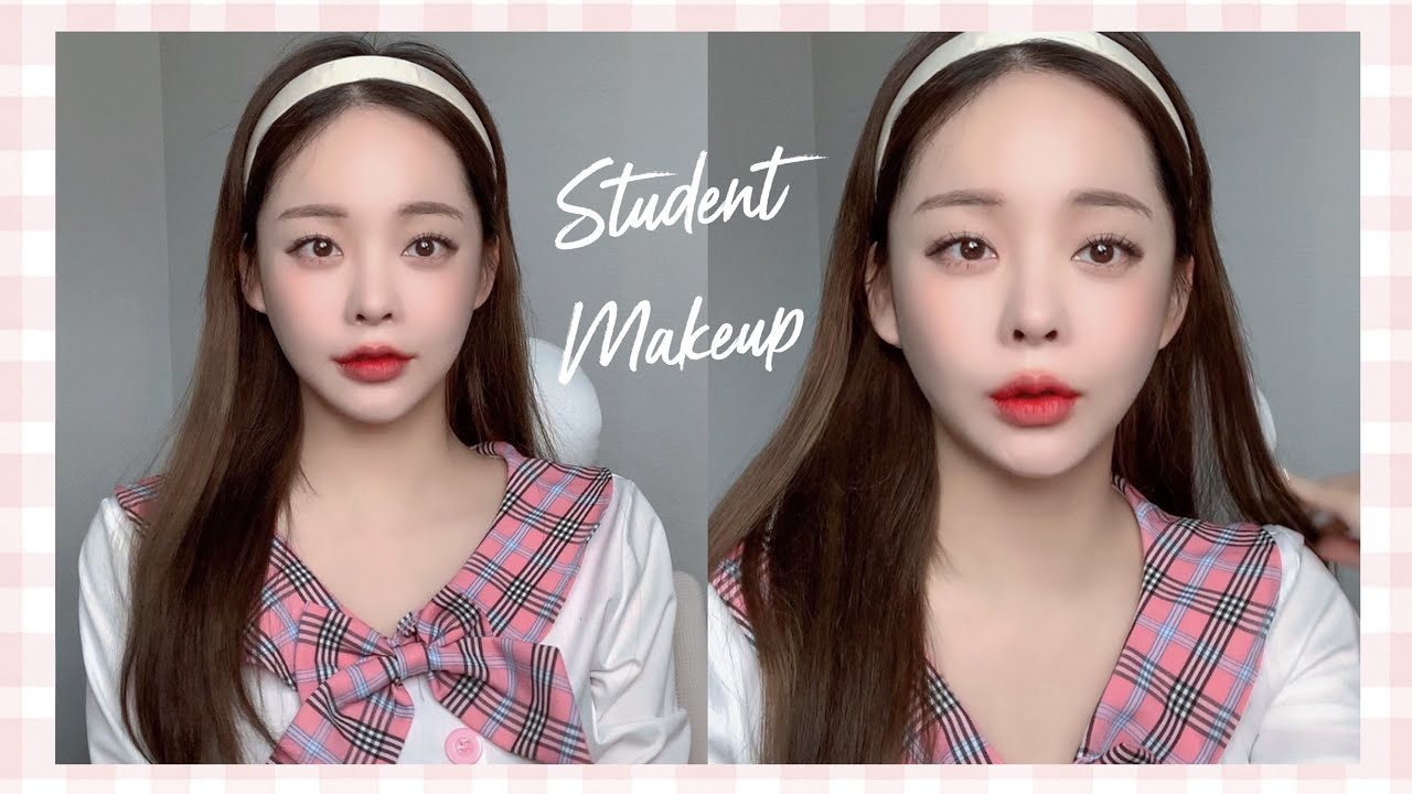 교복 입고💖 학생 메이크업 해봤어요👩🏻