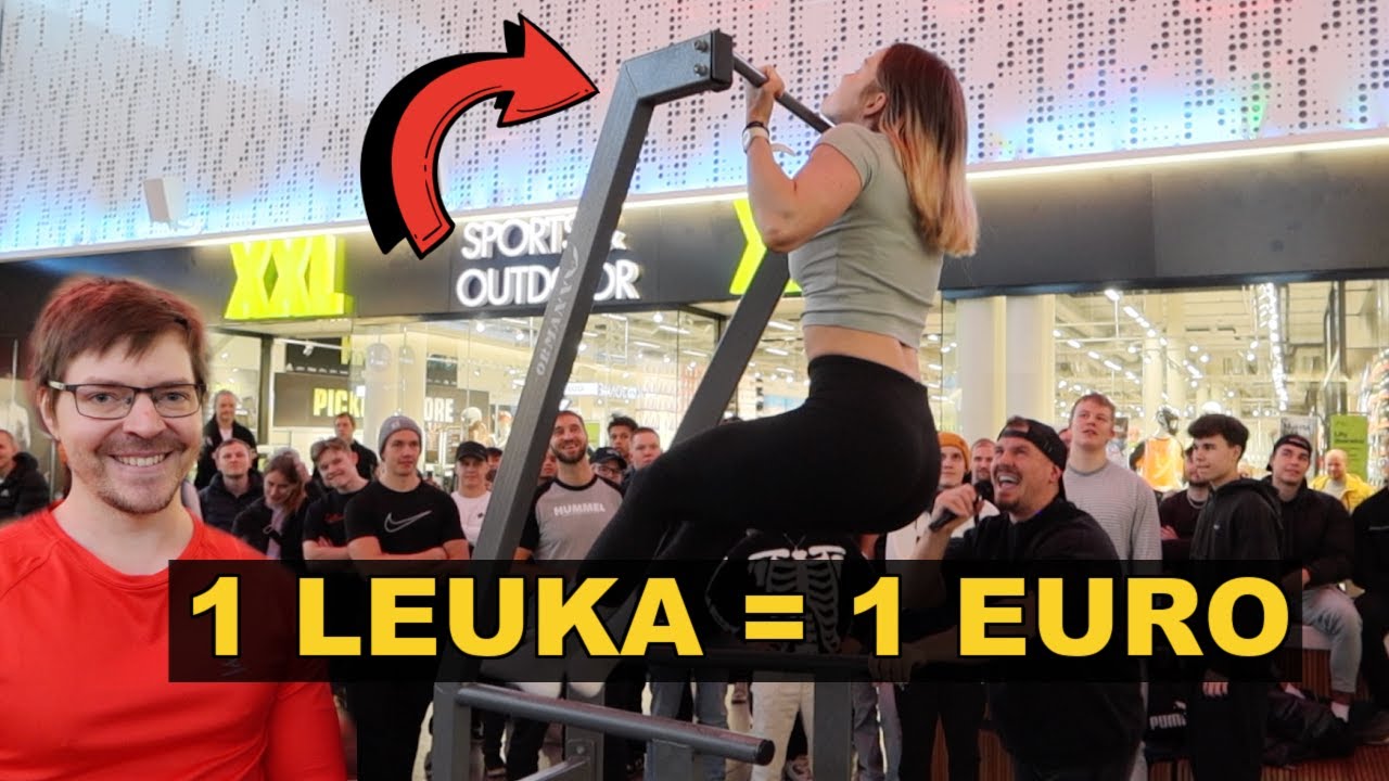 PALJONKO IHMISET JAKSAA VETÄÄ LEUKOJA? - LEUANVETOHAASTE