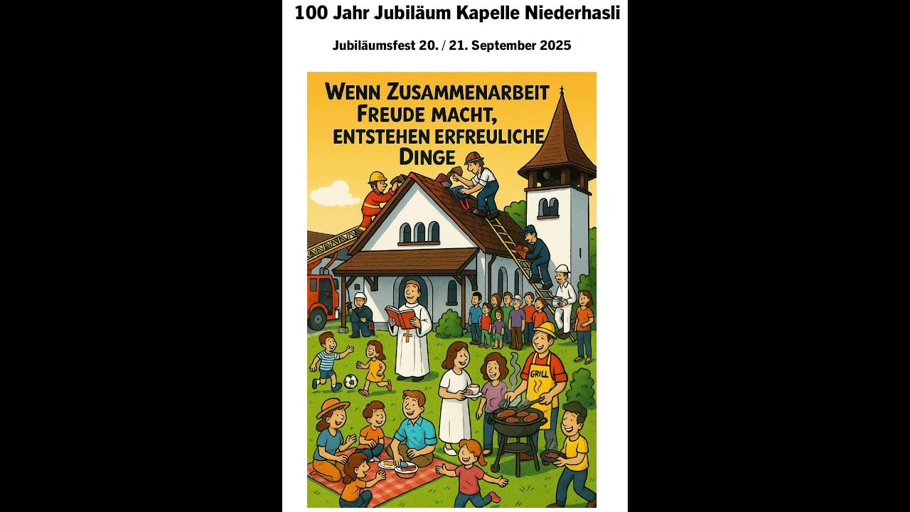 100 Jahr Jubiläum Kapelle Niederhasli | Die Messe mit dem Bischof von Chur Joseph Maria Bonnemain