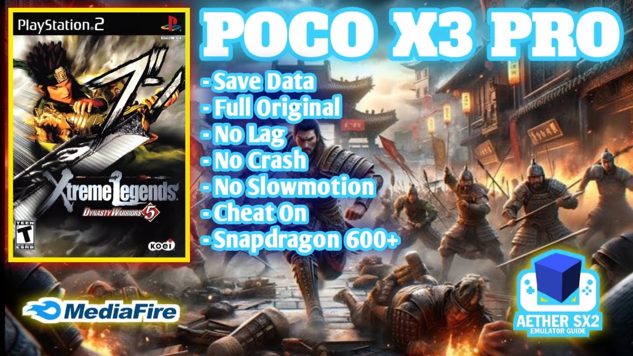 GAME KERAJAAN LUR ! DOWNLOAD DYNASTY WARRIOR 5 XTREME LEGEND DI ANDROID OFFLINE SAVE DATA CHEAT ON