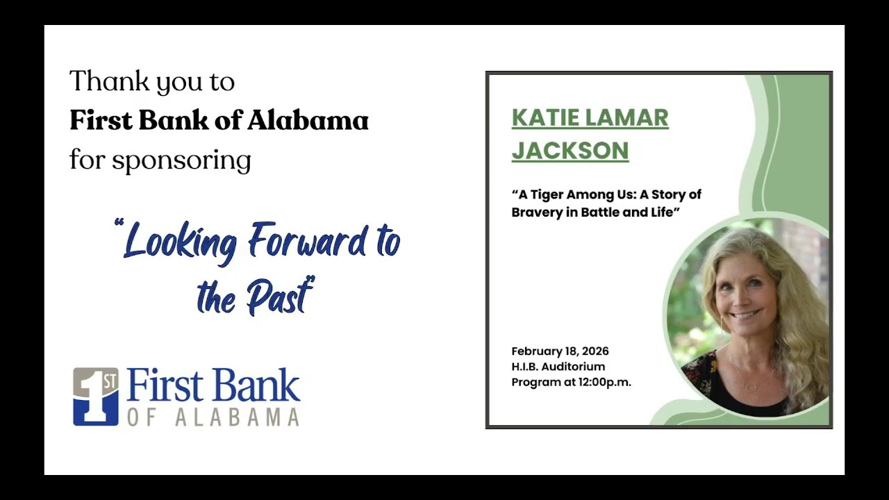 First Bank of Alabama Adult Brown Bag- Winter 2026- Katie Lamar Jackson