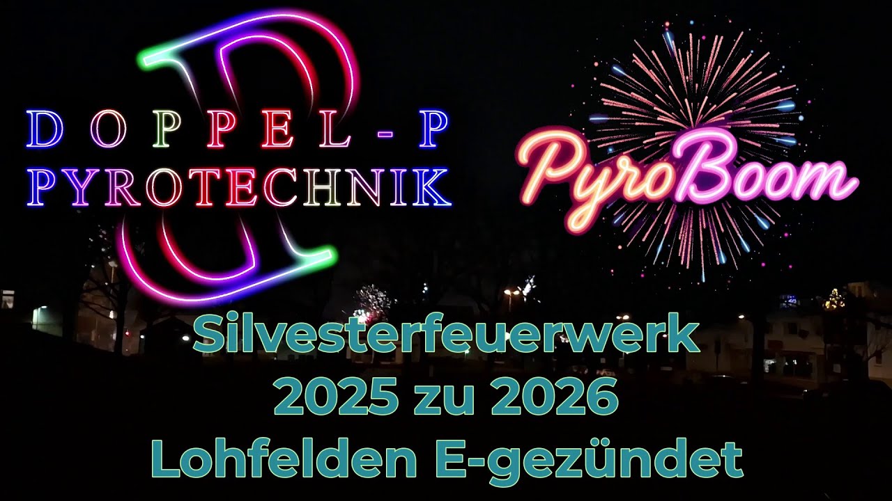 Silvesterfeuerwerk | 2025 zu 2026 | Lohfelden | E-Gezündet