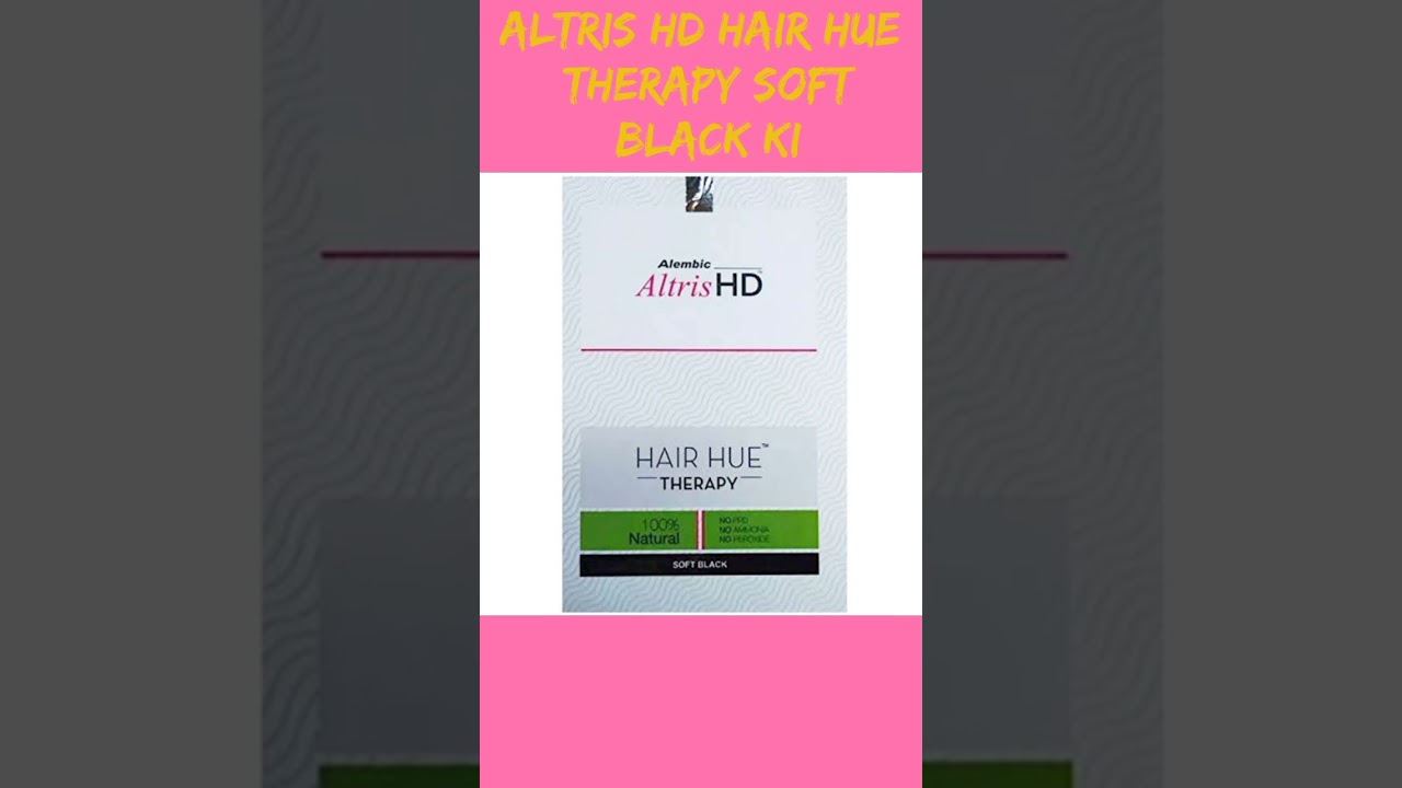 Altris Hd Hair Hue Therapy Soft Black Ki