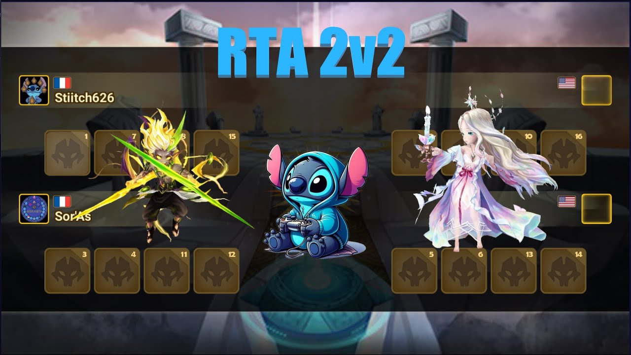 A tout moment ça refreeze - Summoners War 2v2 RTA Novembre2025 session2 part1