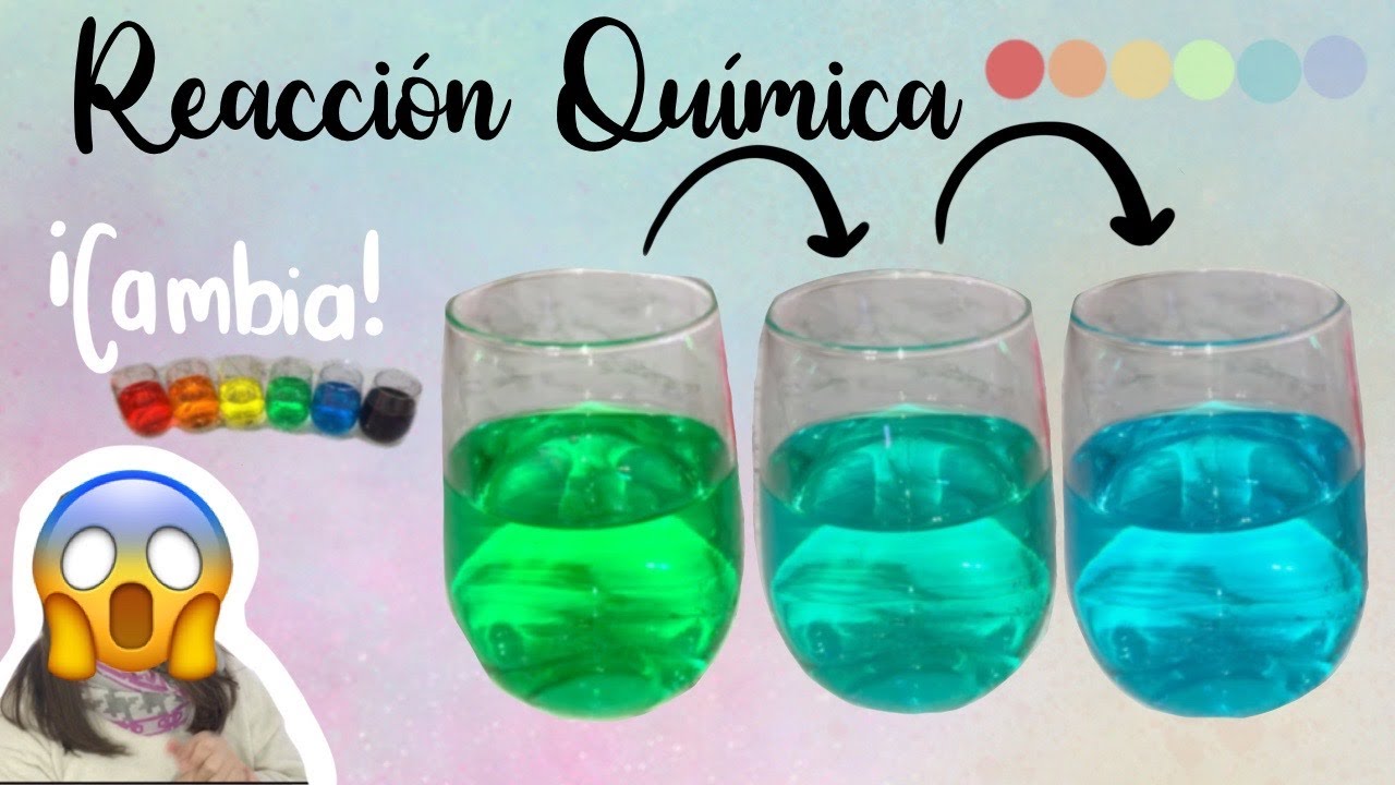 REACCIÓN: CLORO + COLORANTE VEGETAL-CAMBIO DE COLOR- EXPERIMENTO CASERO, DIVERTIDO Y SÚPER FÁCIL
