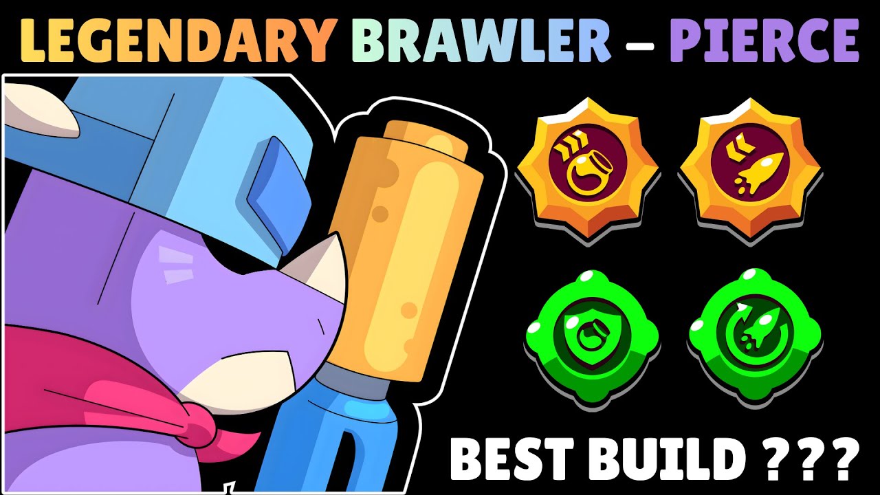 The BEST BUILD for PIERCE 🔫in Brawl Stars