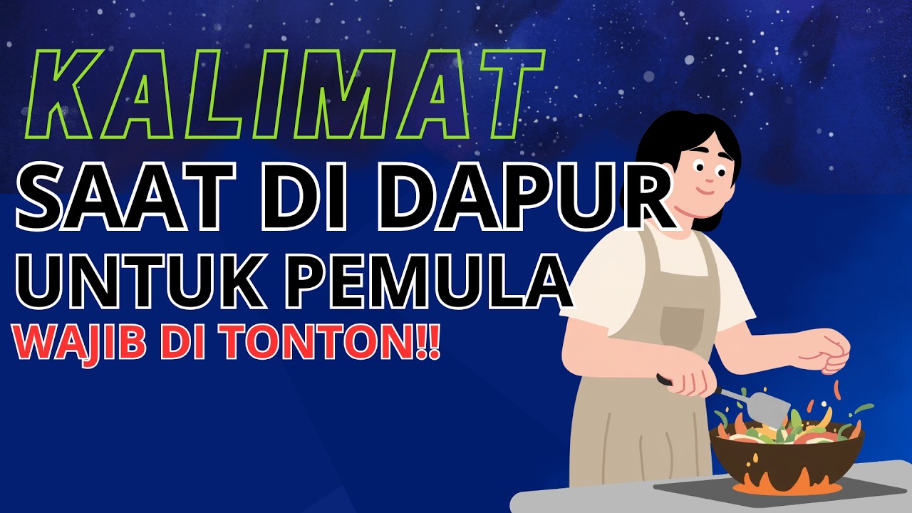 Wajib ditonton!! Kalimat bahasa inggris saat di dapur untuk pemula I eps.3