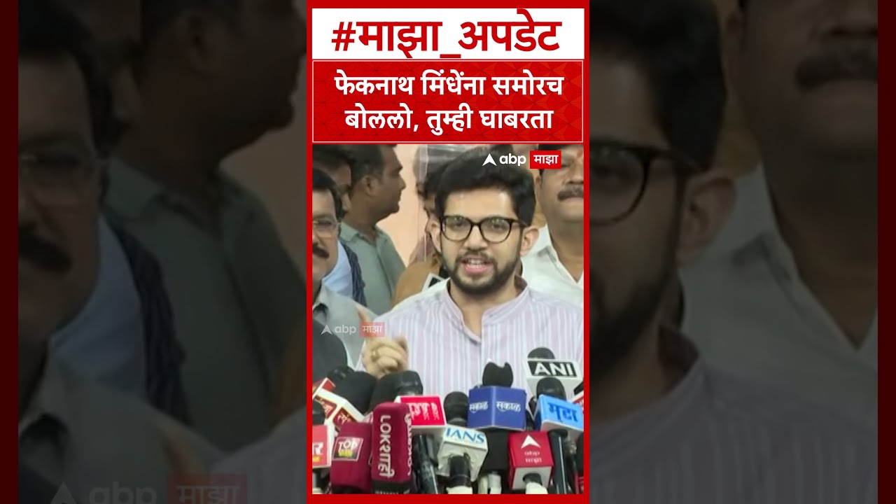 Aaditya Thackeray on Eknath Shinde : फेकनाथ मिंधेंना समोरच बोललो, तुम्ही घाबरता