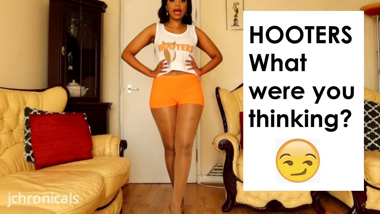 Trying On Hooters Pantyhose On Brown Skin | Tights from Peavey Hosiery (Skin Tone)