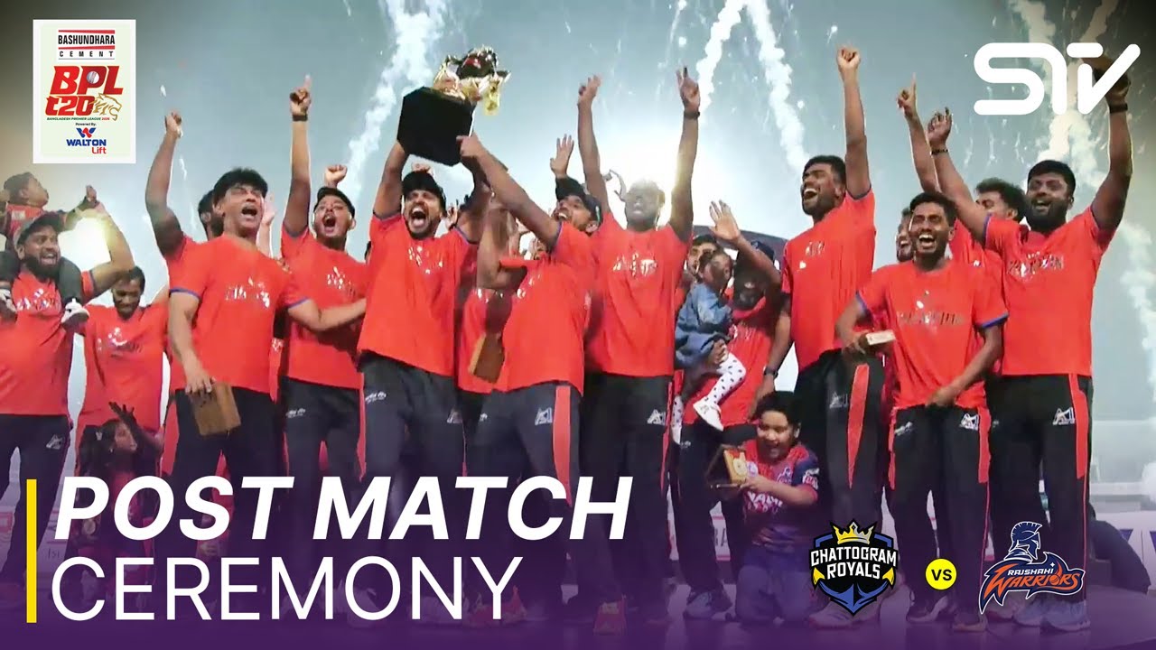 Post Match Ceremony | Chattogram vs Rajshahi | Match 34 | FINAL | BPL 2026 | M3Z1K