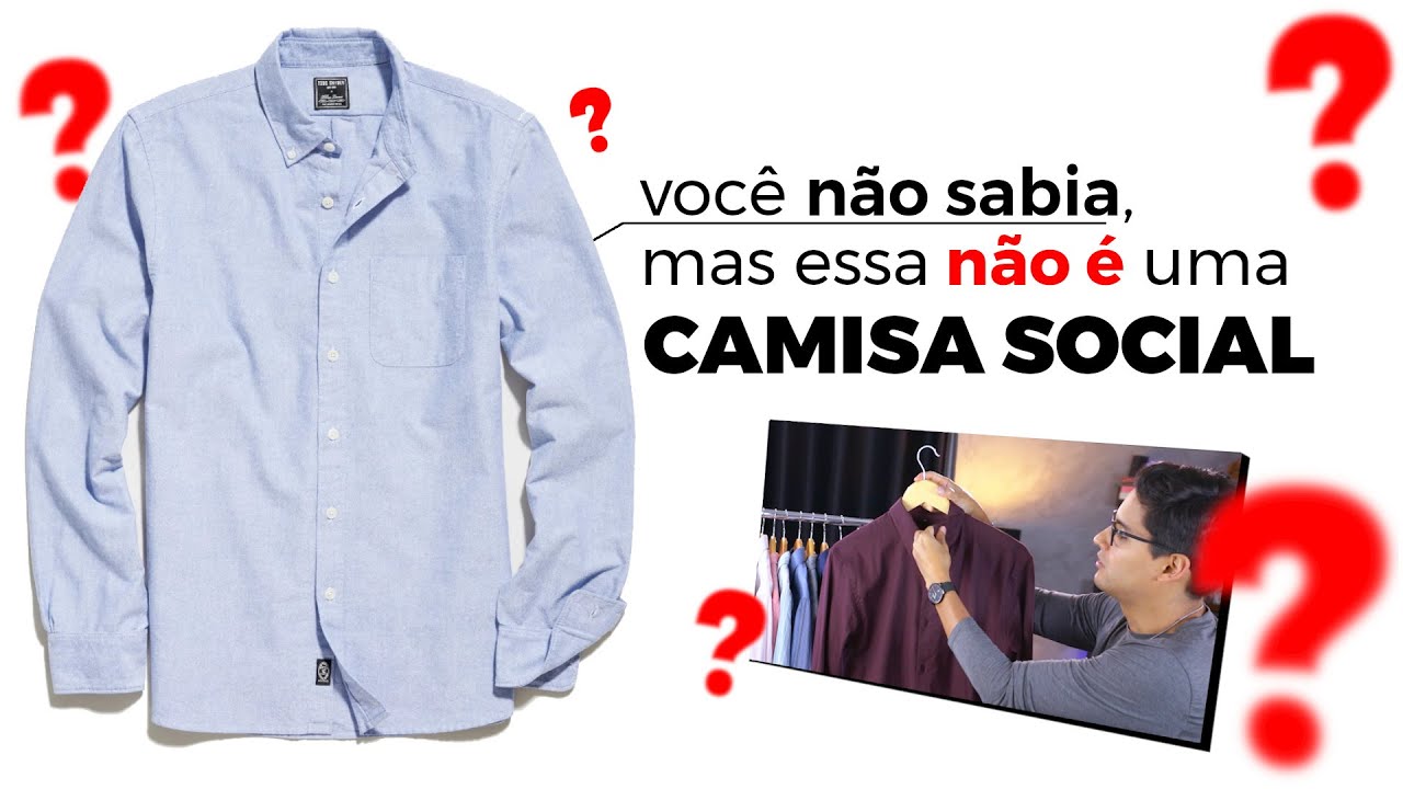 Qual a diferença da camisa social e da camisa casual? | Moda Masculina