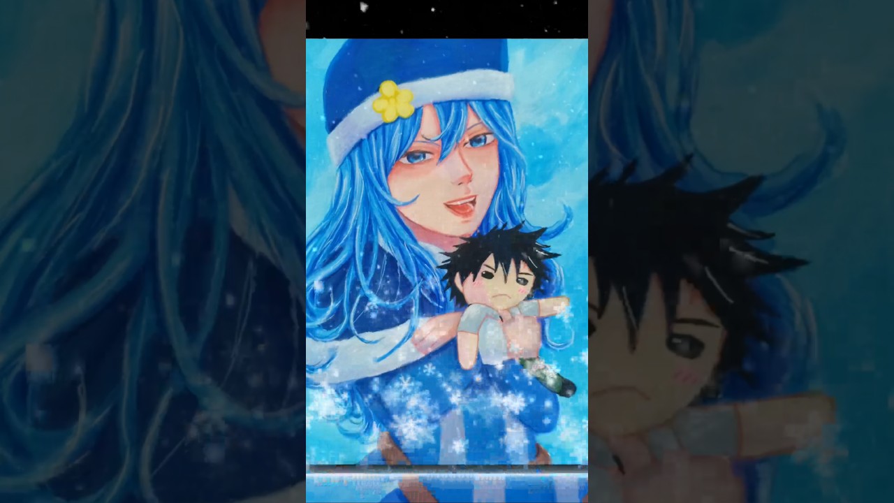 Juvia Lockser 💙 #fairytail #juvia #gouache #painting #fanart #animeart #fanartanime #artdraw #short