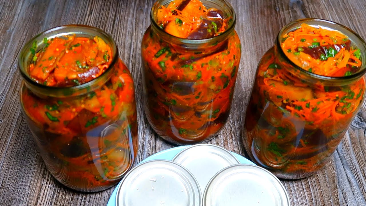Баклажаны по корейски на зиму - Кади Хе. Вы спрашивали - Как закрыть этот салат на зиму?